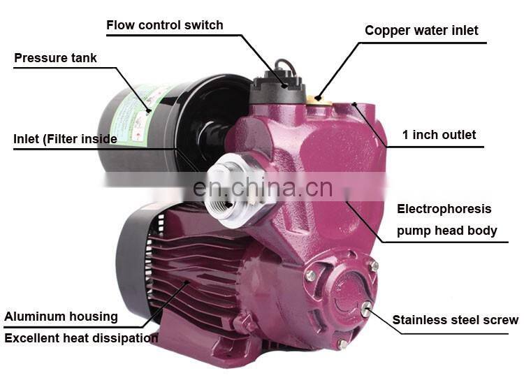 Top quality automatic pressure control water pump booster automatic water pump