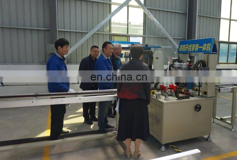 Automatic thermal break assembly machines for aluminium profiles_aluminium window and door_knurling machine_rolling machine