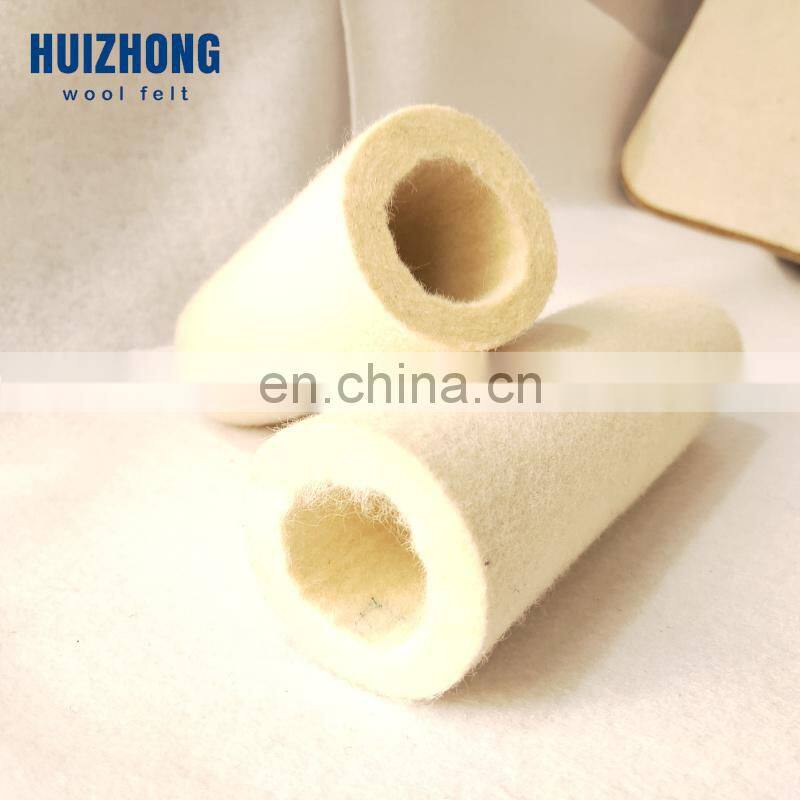 industrial cylinder 100% pure wool felt tube