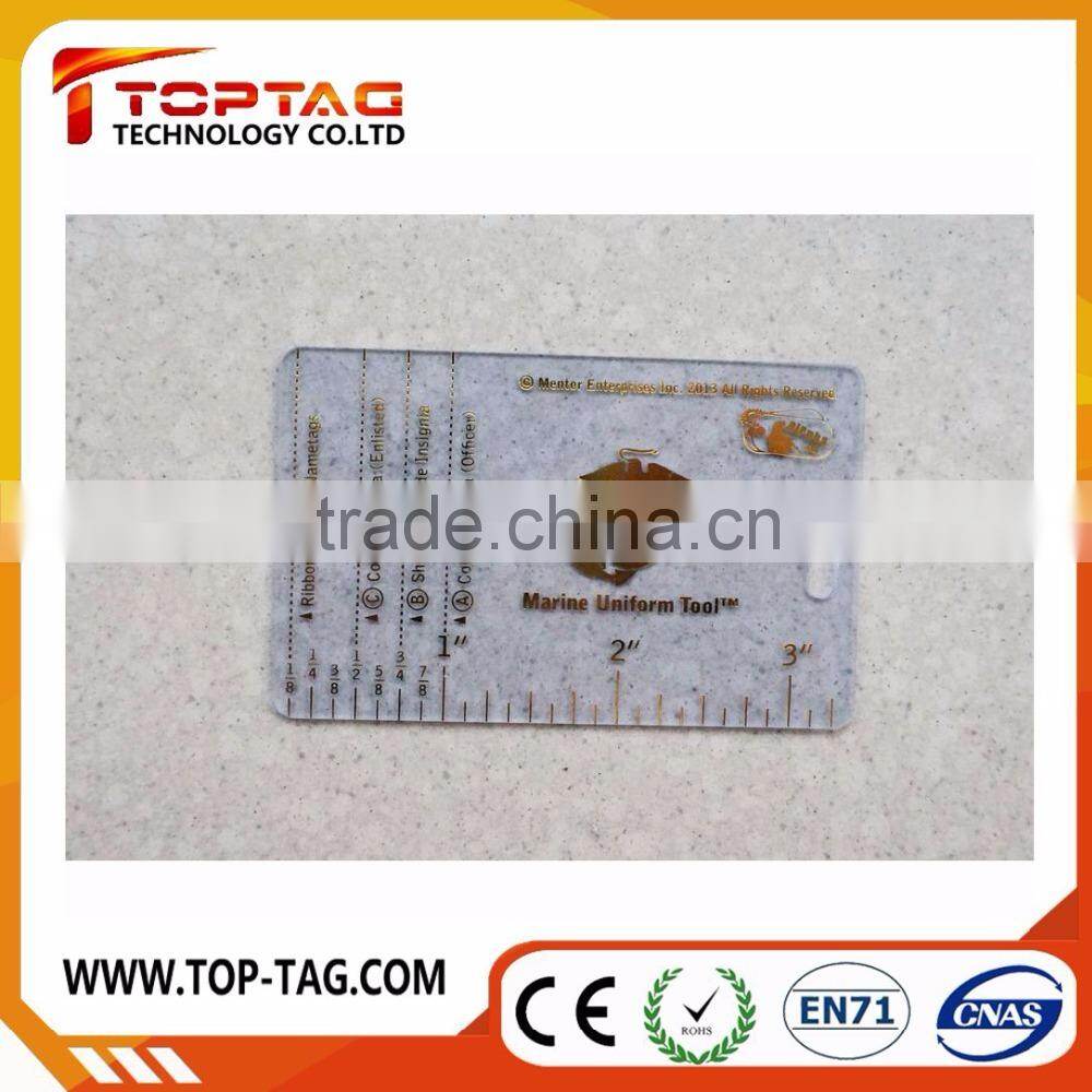 Standard Transparent business pvc card with embosed number / picture / logo