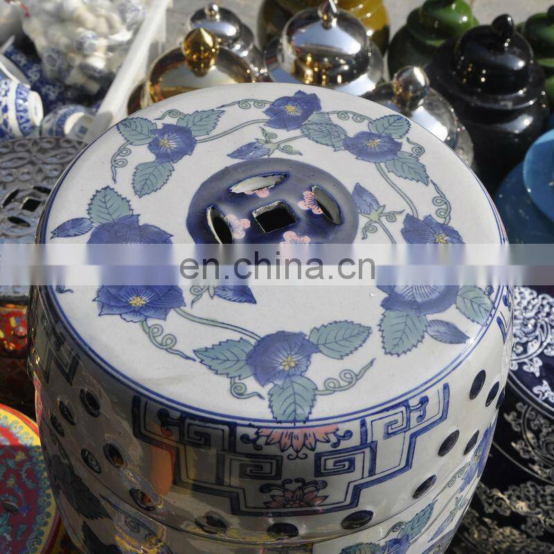 Cheap Antique Chinese Blue and White Porcelain Garden Furniture Stools