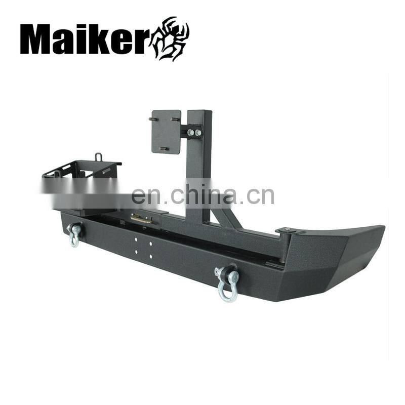 4x4 Steel Rear bumper for FJ Cruiser 2007-2016 back bumper with tire rack bull bar