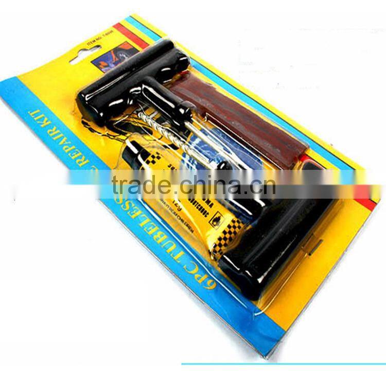 Emergency Car Van Motorcycle Tubeless Tyre Puncture Repair Kit Tool 3 Strip
