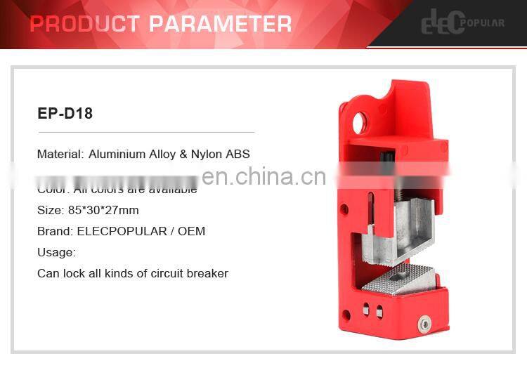Widely Used Grip Tight Safety MCCB Moulded Case Circuit Breaker Lockout Locks Device