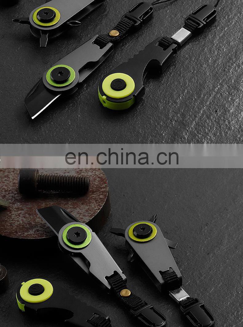 Outdoor Multi-Function EDC Tools Mini Key Chain Screwdriver Portable Lanyard Tools Gift Customized