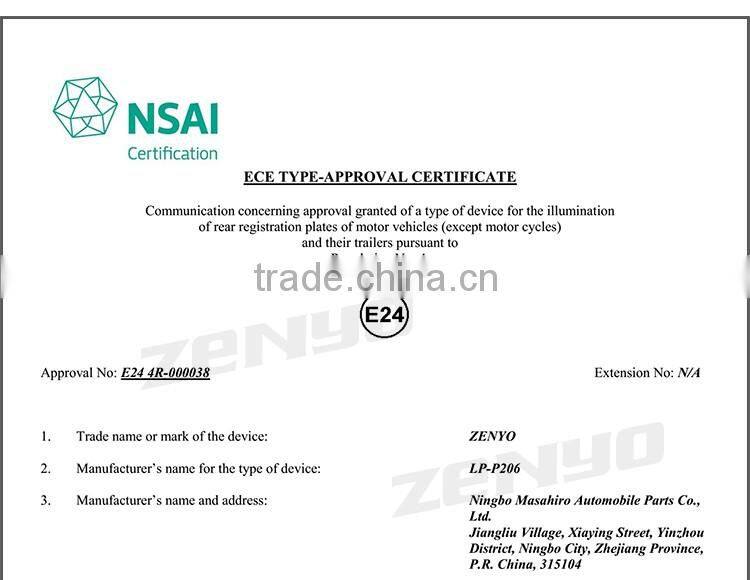 New Lowest factory price 2835SMD 3leds BERLINGO Led License Plate