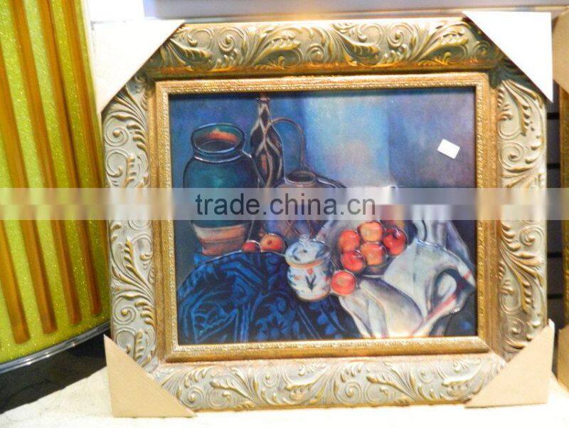 N571 Interior Decoration Glass Painting Pictures, Wholesale Wall Hanging Glass Painting