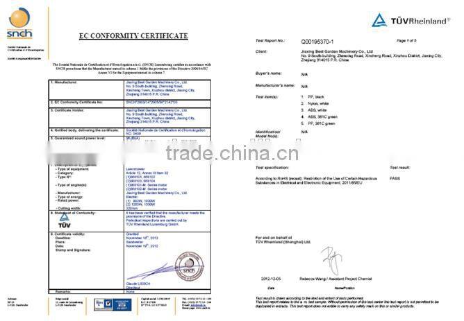 Professional and new green electric lawn mower,portable lawn mower