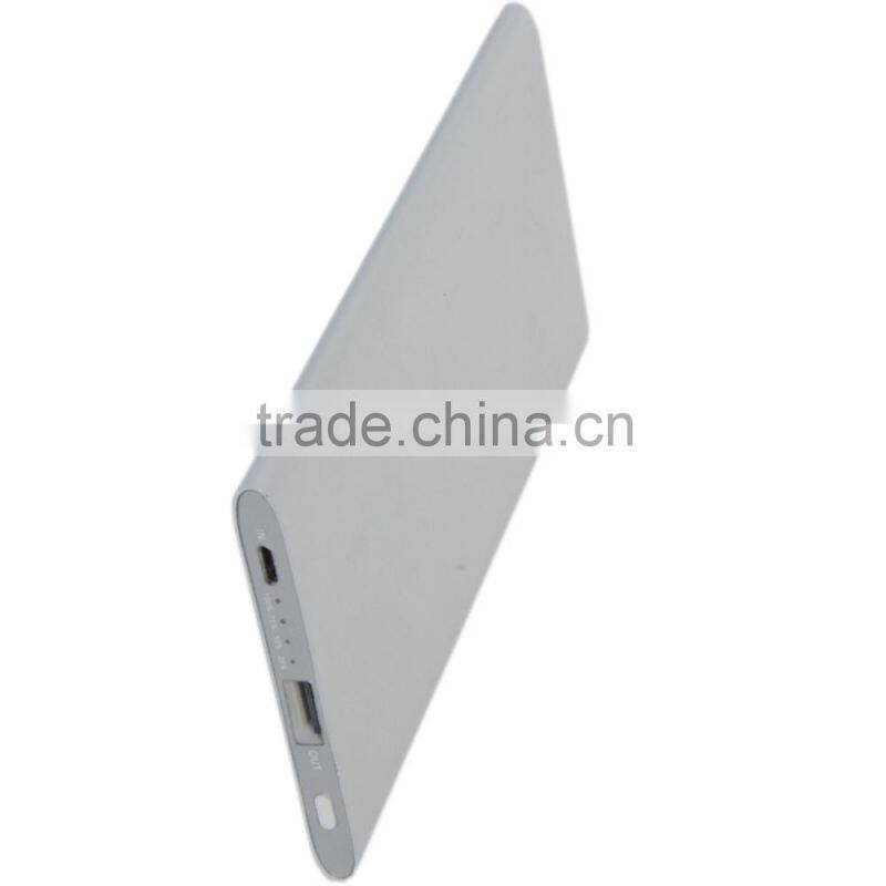 hot new products for 2015 ultra thin power bank 5000mah 3 in 1 power bank