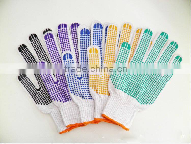 26cm hot selling rubber coated working glove