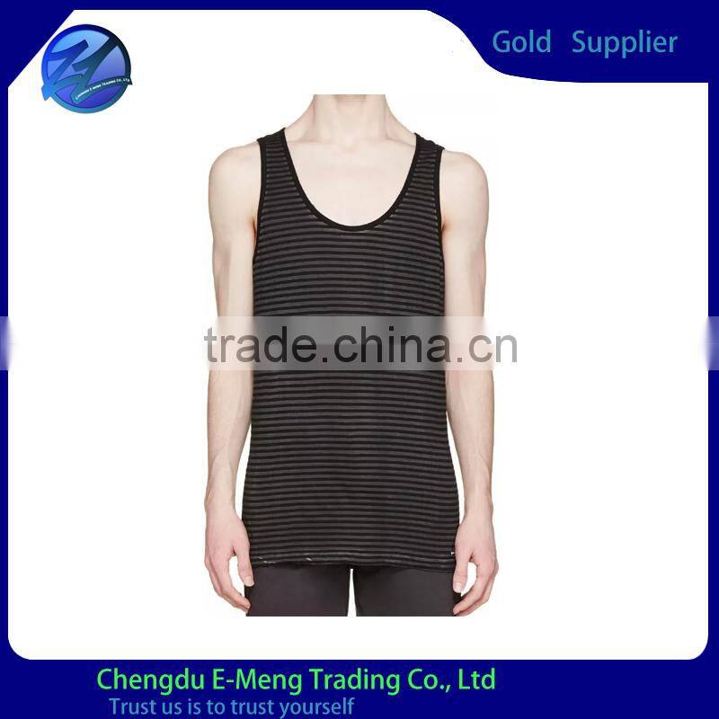 Custom Made Round Neck Men's Tank Tops Printed 2015