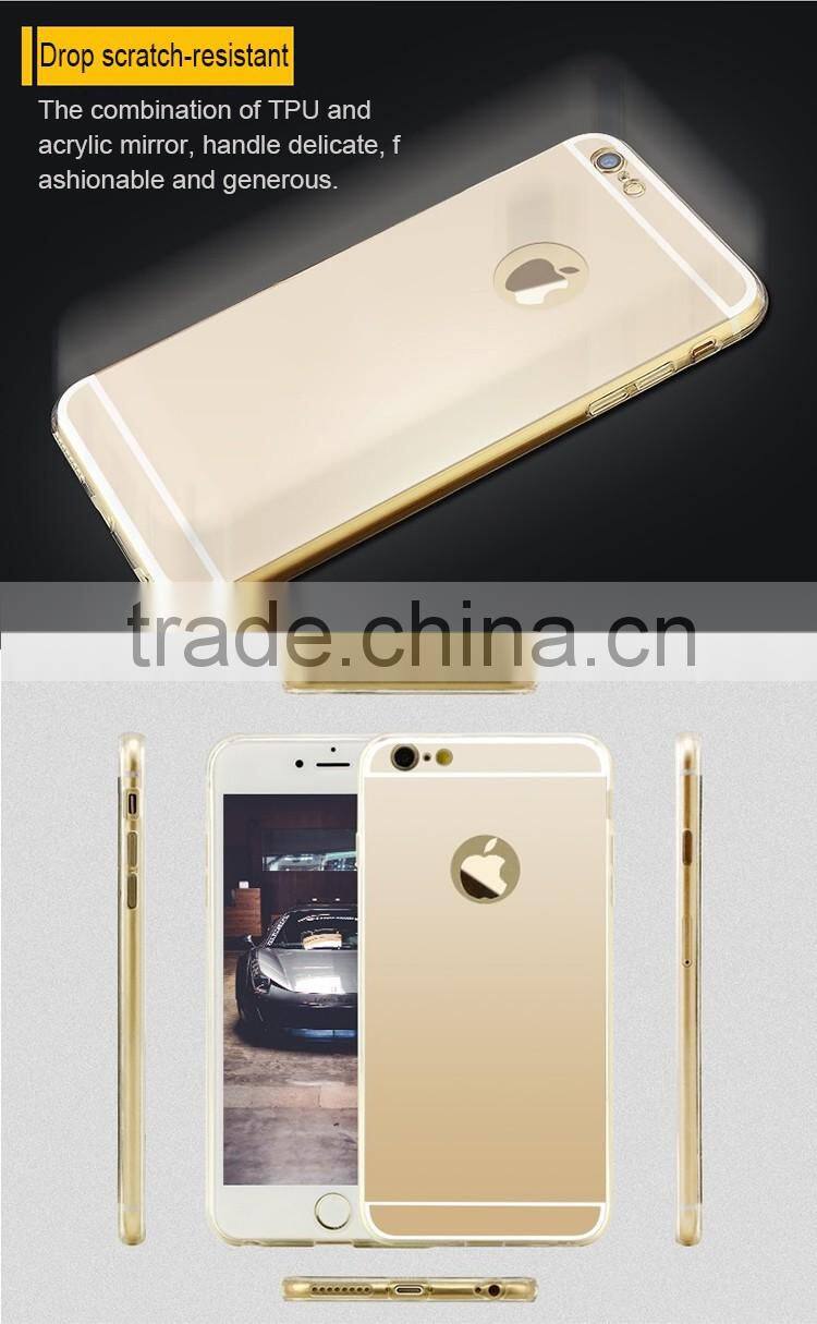 sublimation waterproof silicone case 0.3mm makeup case with lighted mirror for note 5 mirror case for sumsung note 5