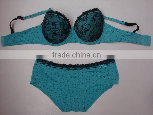 Fashion Plus Size Bras Set,sexy lace women bra panty set