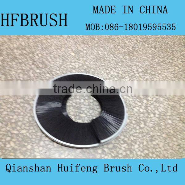 Nylon bristle /horse hair/copper wire spiral polishing brush