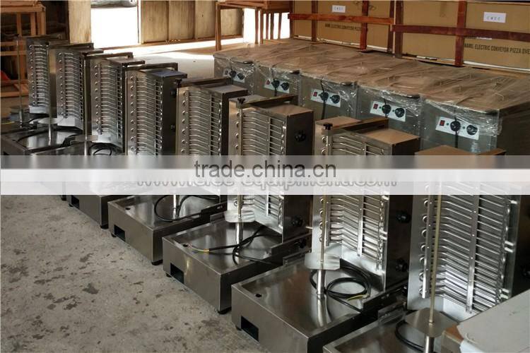 motor on top shawarma equipment shawarma machine gas doner kabab with 4 burners for sale