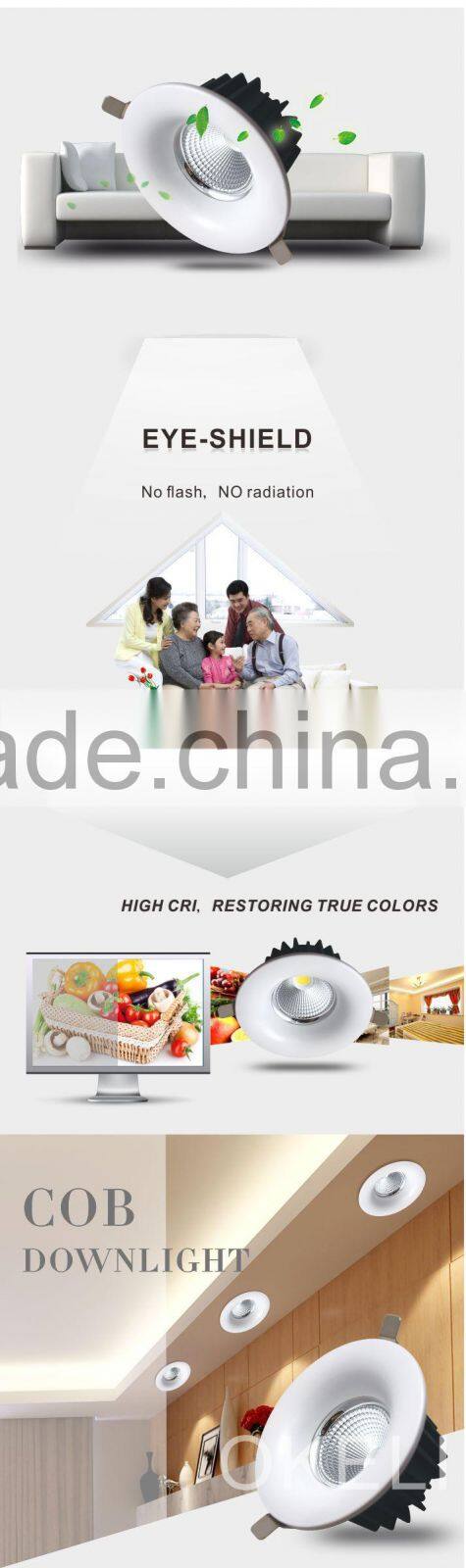 Top quality CE RoHS BIS approved led cob downlight,cob led downlight 10w 15w 20w 30w