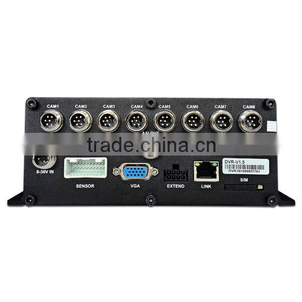 4ch HD 1080P/8ch 720P mobile NVR, mobile dvr with gps 3g wifi camera security system