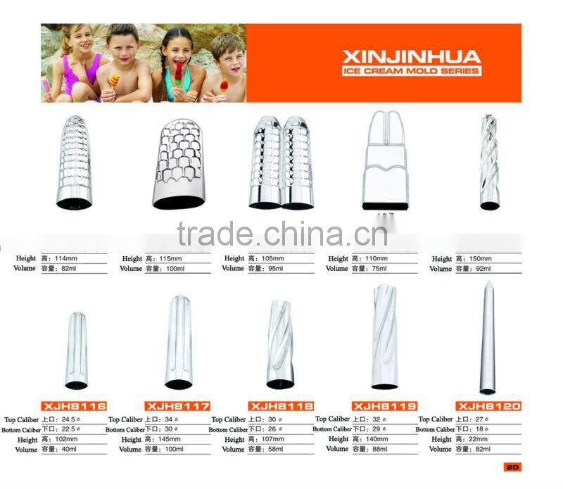 Stainless Steel Shaped Frozen Ice Pop Maker Figure Freezer Popsicle Mold