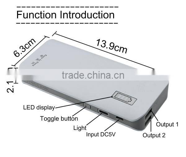 Wholesale alibaba china market,for gift portable power bank 14000mah