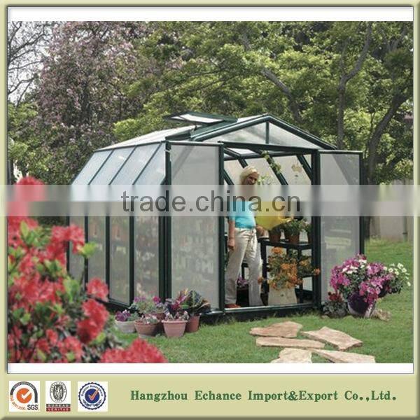 Wholesale Aluminum and PC board outdoor Garden greenhouse plastic film for flower plant