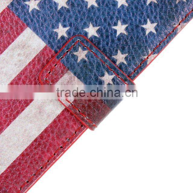 For HTC Desire 500 Retro UAS UK Flag PU Wallet Flip Leather case