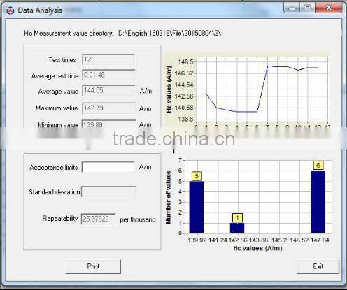 LINKJOIN CIM-3200HC soft magnets coercive force meter Hc electromagnetic valve coercive force trade assurance supplier