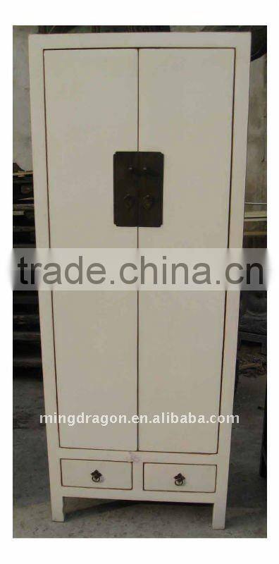 Chinese Antique Cyan Wardrobe / Wedding Cabinet