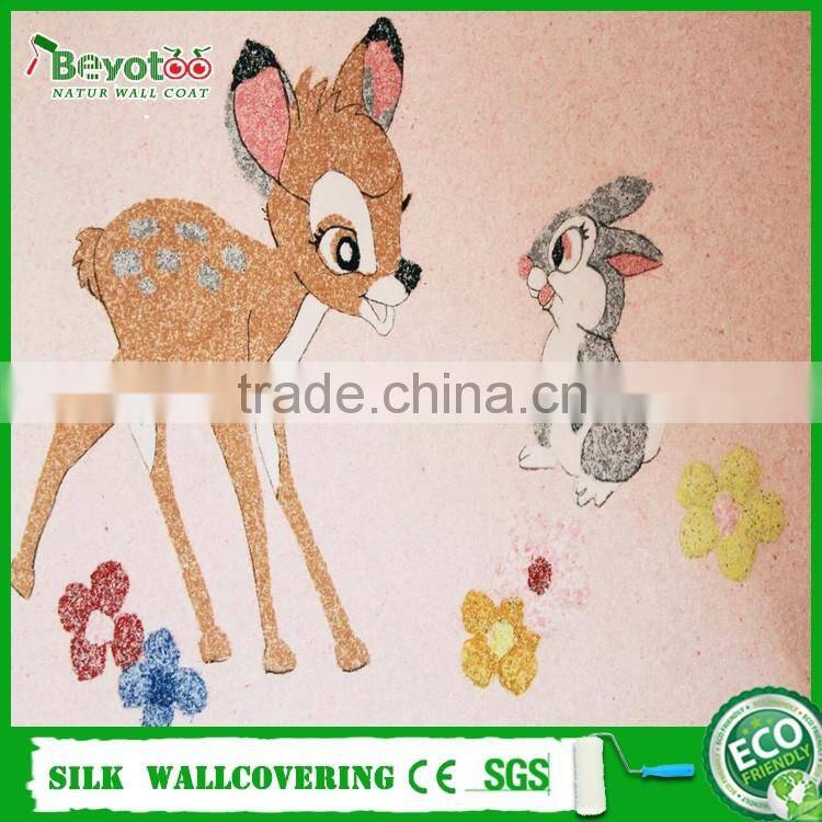 Wallgrace wallcoating natural fibre silk plaster wall covering