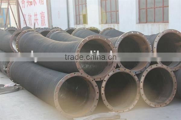 12 inch flexible pump used rubber water hose with steel flanges