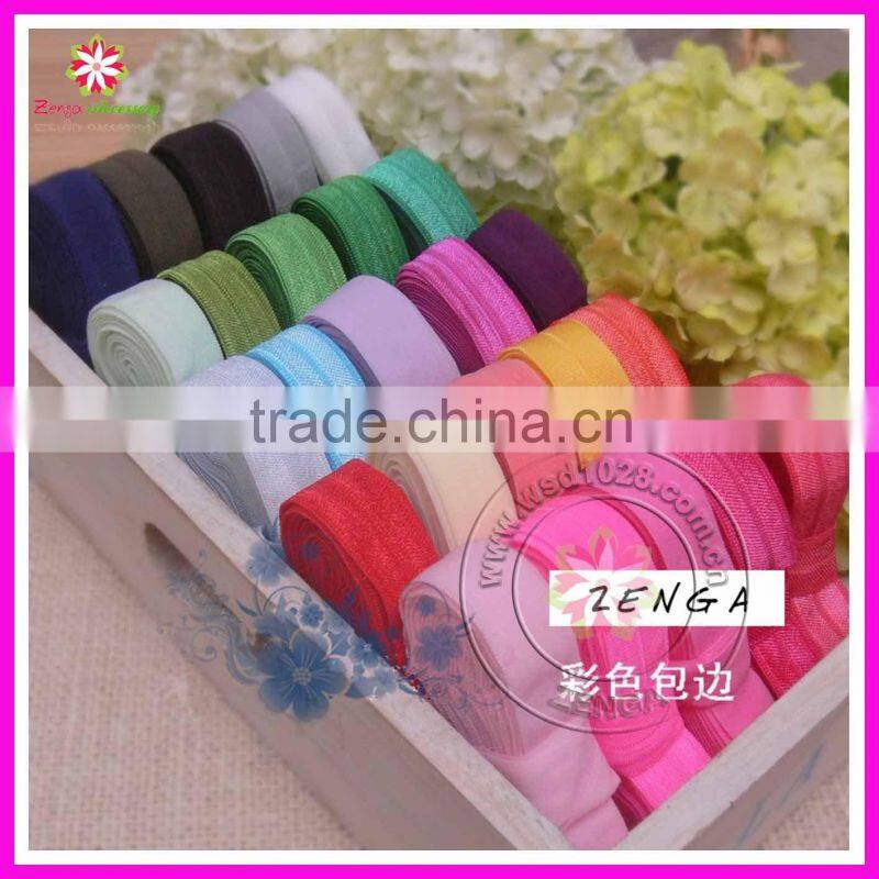 Solid fold over elastic 5/8" for baby headbands and hair ties