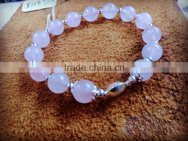 My Girl Friend Gift Lucky Precious Gemstone Bracelet Love Expressive Gift Rose Quartz Bracelet