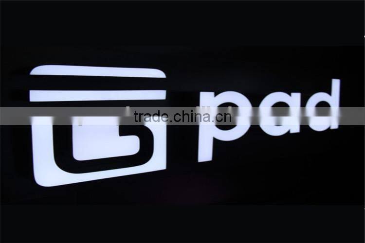 new outdoor acrylic backlit letter sign letter box