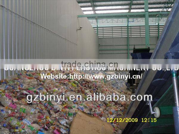 Used plastic washing recycling line pet bottle crushing washing drying recycling line