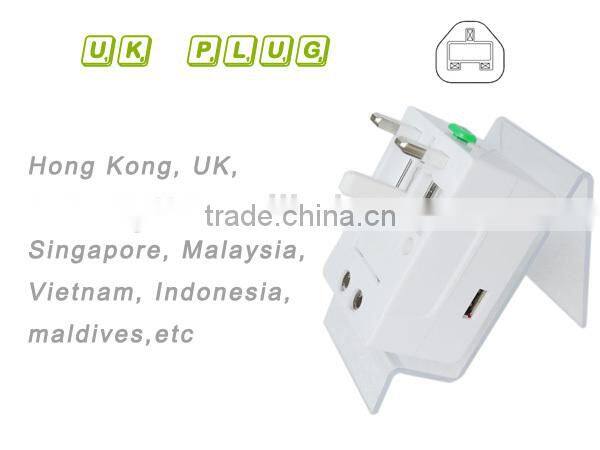 All in one EU USA Australia UK travel plug World Travel USB Power Adapter