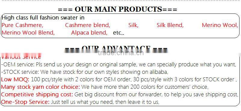 Cashmere sweater high neck long sleeve pullover with cable details