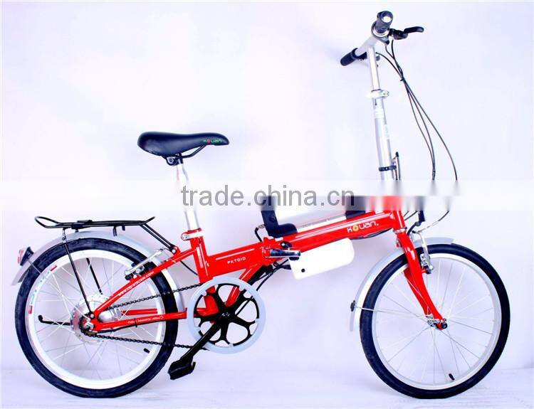 Popular Chinese manufacturing steel 20 inch folding electric bicycle