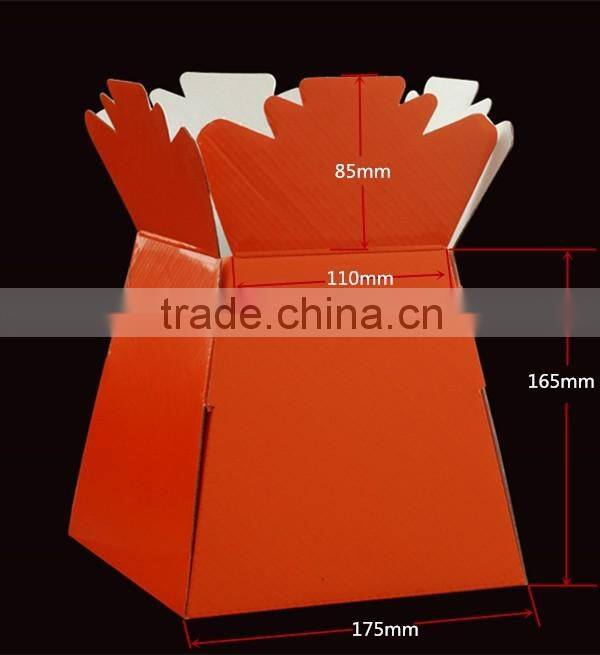 Elegant paper flower bouquet box