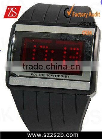Green Luxury Sport Style Red LED Digital Date Unsex Watch