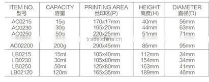 Frosting wholesale eye cream bottle