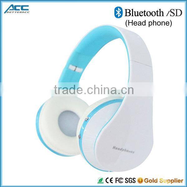 2015 New Bluetooth Wireless Stereo Headphone with Sd Card Slot