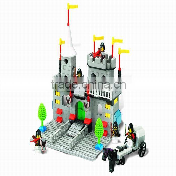 intelligent ABS hot plastic toy castle block with EN71