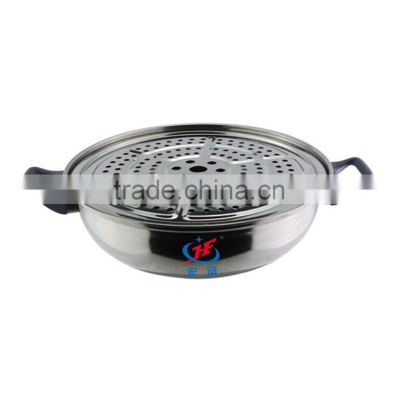stainless steel visible 3 layer food steamer from alibaba china