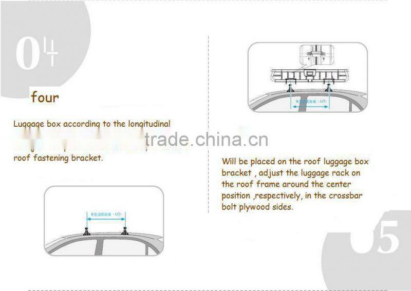 Universal aluminum car roof rack rail crossbars for SUV with lock