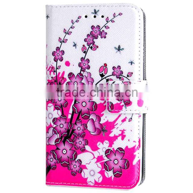 Printed PU Leather Case,Book Magnetic Leather Case For Lenovo S820