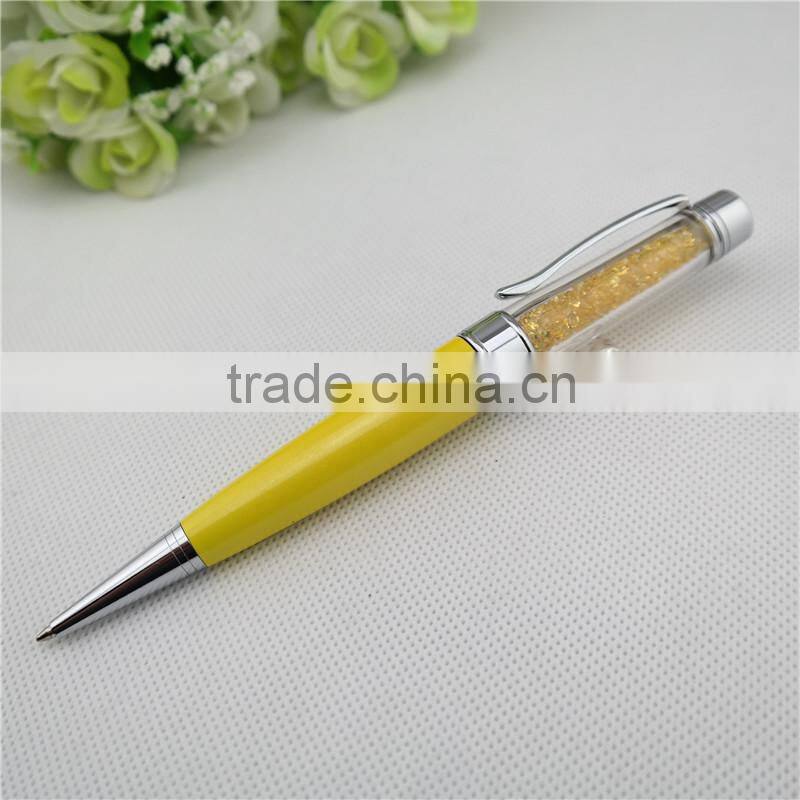 TCR-0802 Fat novelty crystal ball pen , 3 in 1 crystal pen with usb drive