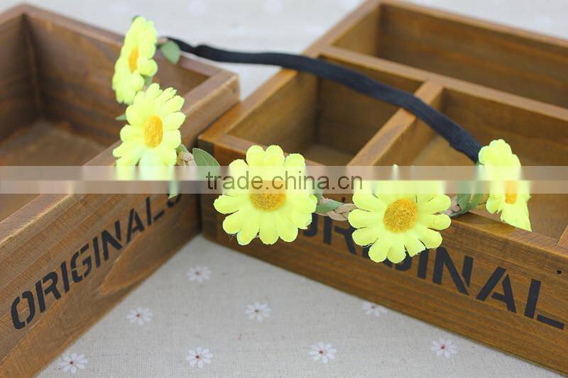 New fashion charming colorful flowers hairwrap Tokyo street style hairband