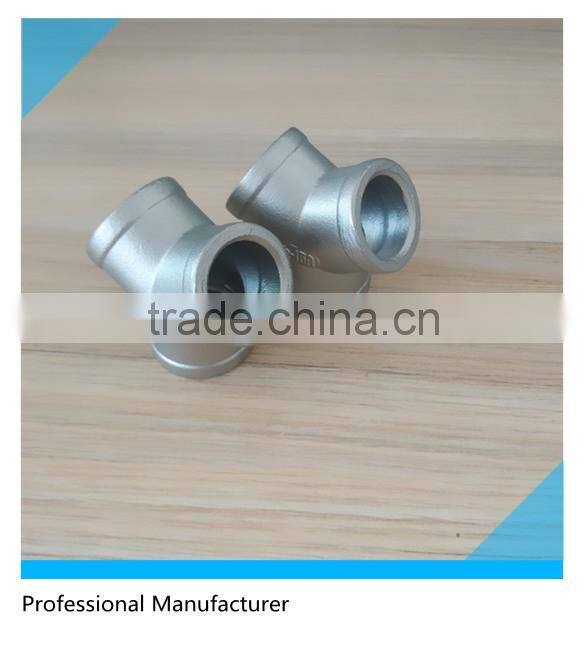 SS Cast Y-Type Tee Banded Fitting Threaded Ends
