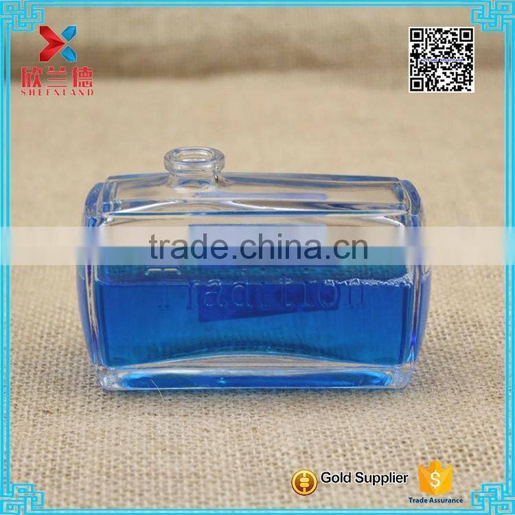 Unique design 4 oz glass perfume bottle with pump sprayer