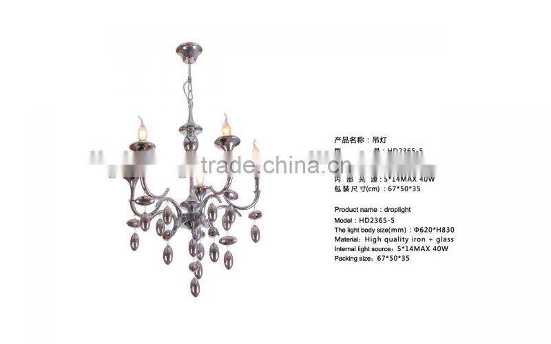 High quality glass lamp/hotel decorative light