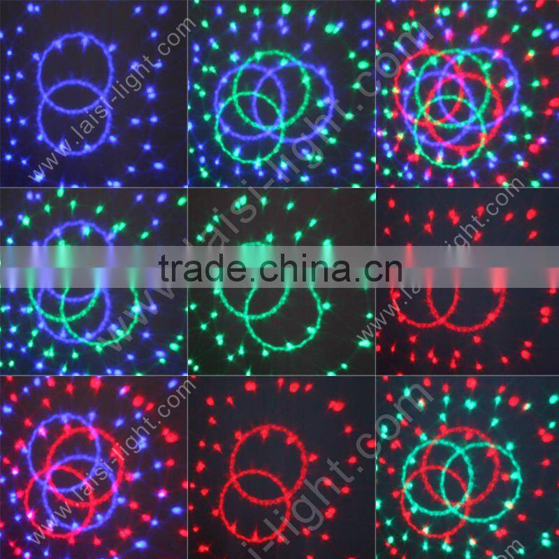 DJ disco light Mirror 6pcs*3W LED Crystal Ball, mini LED Crystal Ball for Christmas Decoration